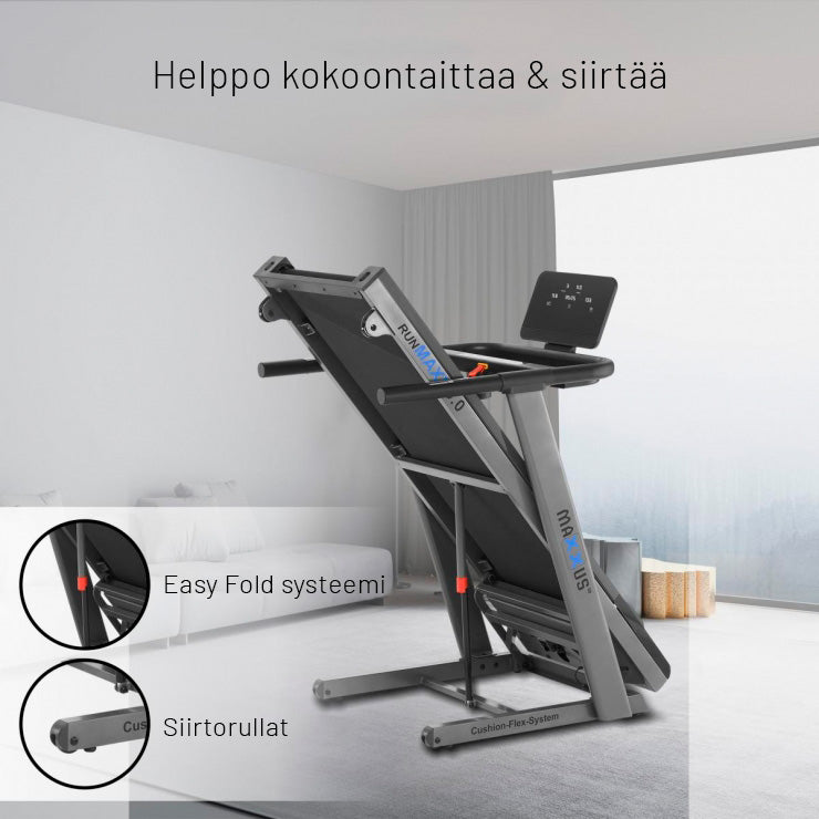 RunMaxx 5.0 kokoontaitettava juoksumatto