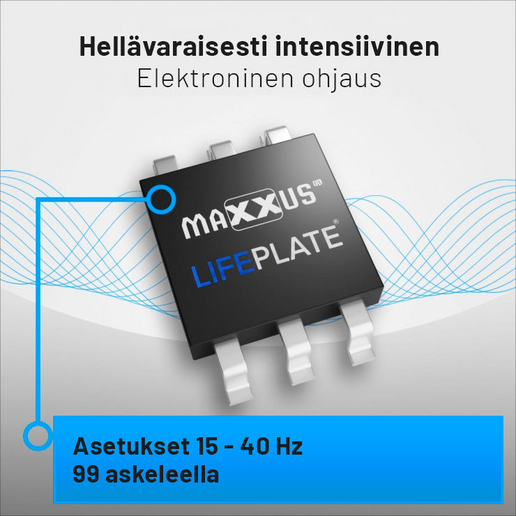 LifePlate 2.0 tärinälevy vastushihnoilla
