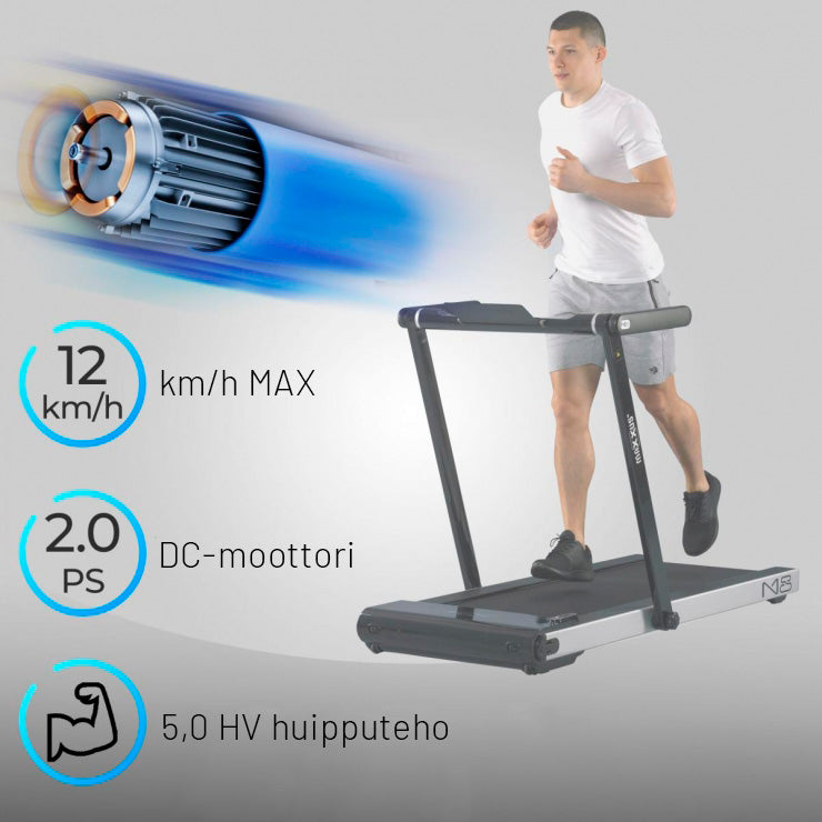 Juoksumatto M8, kokoontaitettava, max. 100 kg