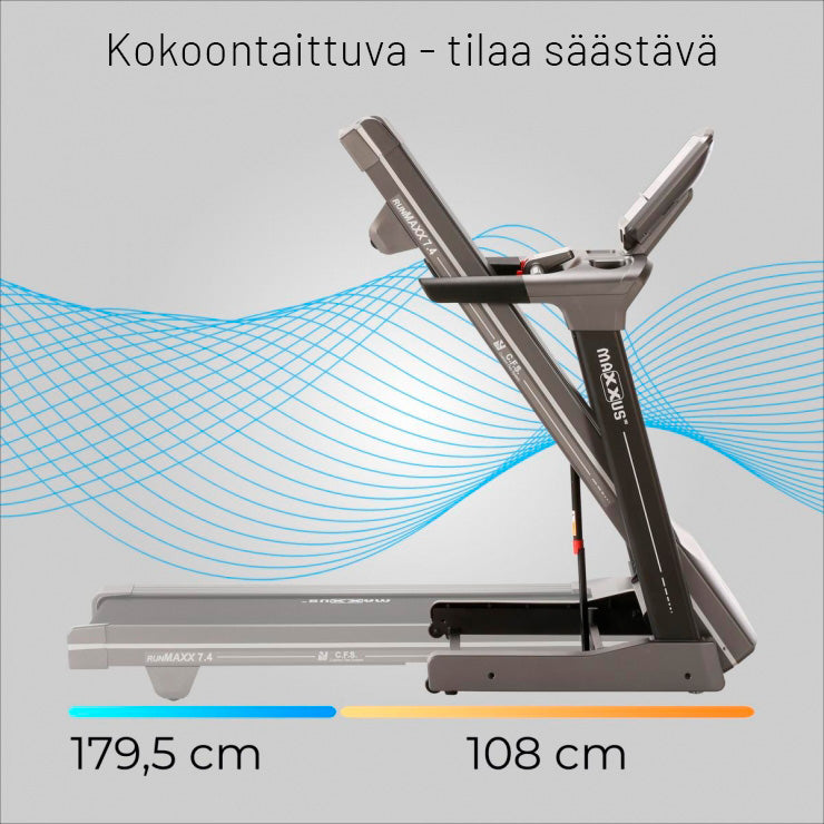 RunMaxx 7.4 kokoontaitettava juoksumatto