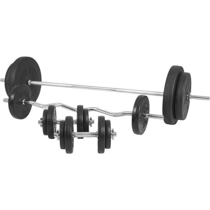 Säädettävä painonnostopenkki 100 kg painosarjalla