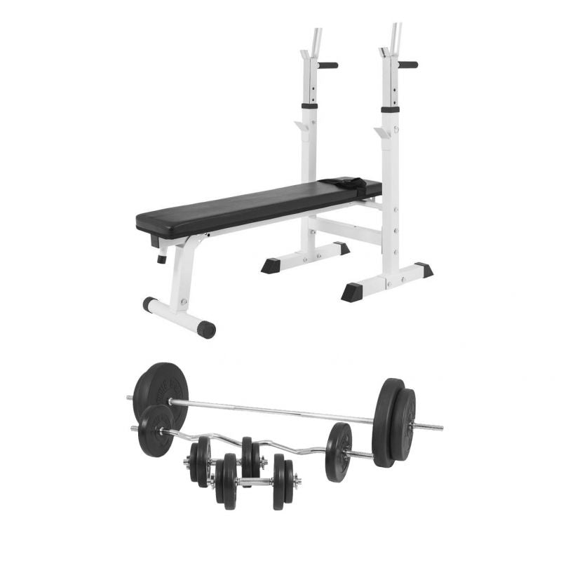 Säädettävä painonnostopenkki 100 kg painosarjalla