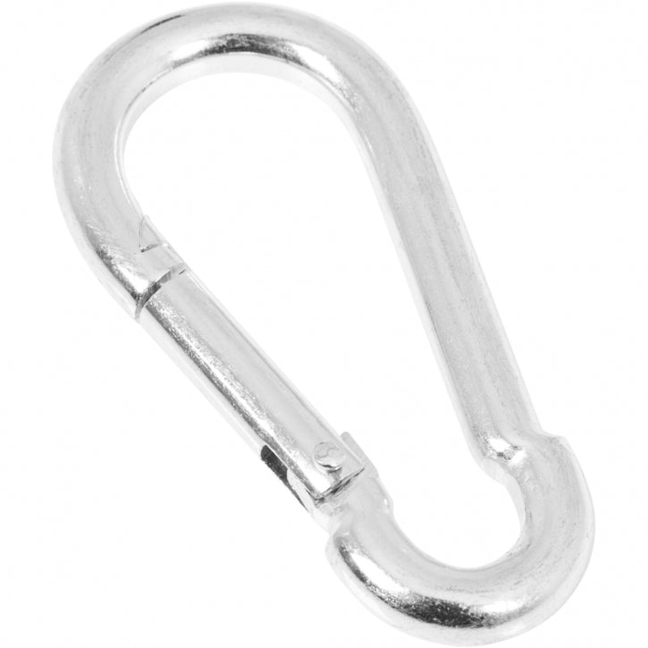 Karbiinihakaset 7 cm kromattua terästä, 5 kpl
