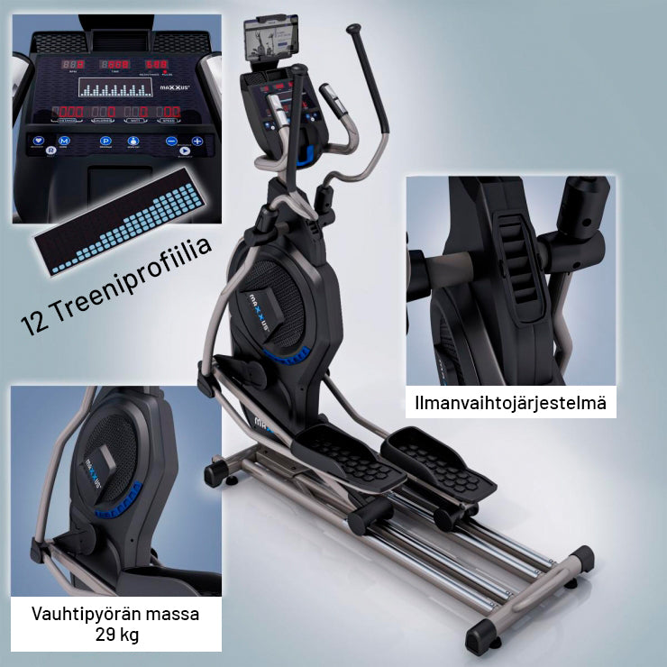 CX 9.1 crosstrainer ilma- ja magneettivastuksella