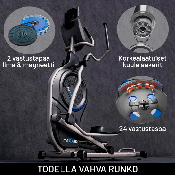 CX 9.1 crosstrainer ilma- ja magneettivastuksella