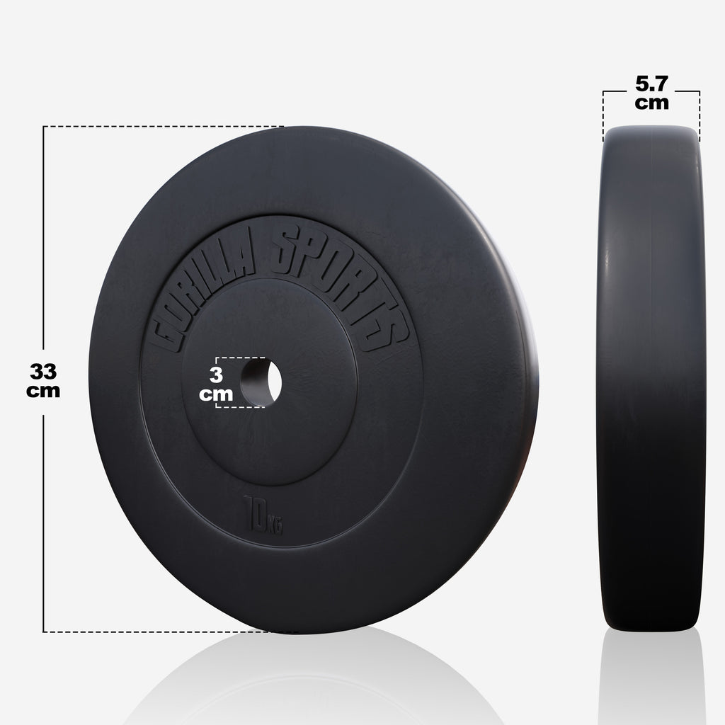 Vinyylinen levytankosarja 100 kg suoralla ja EZ-tangolla