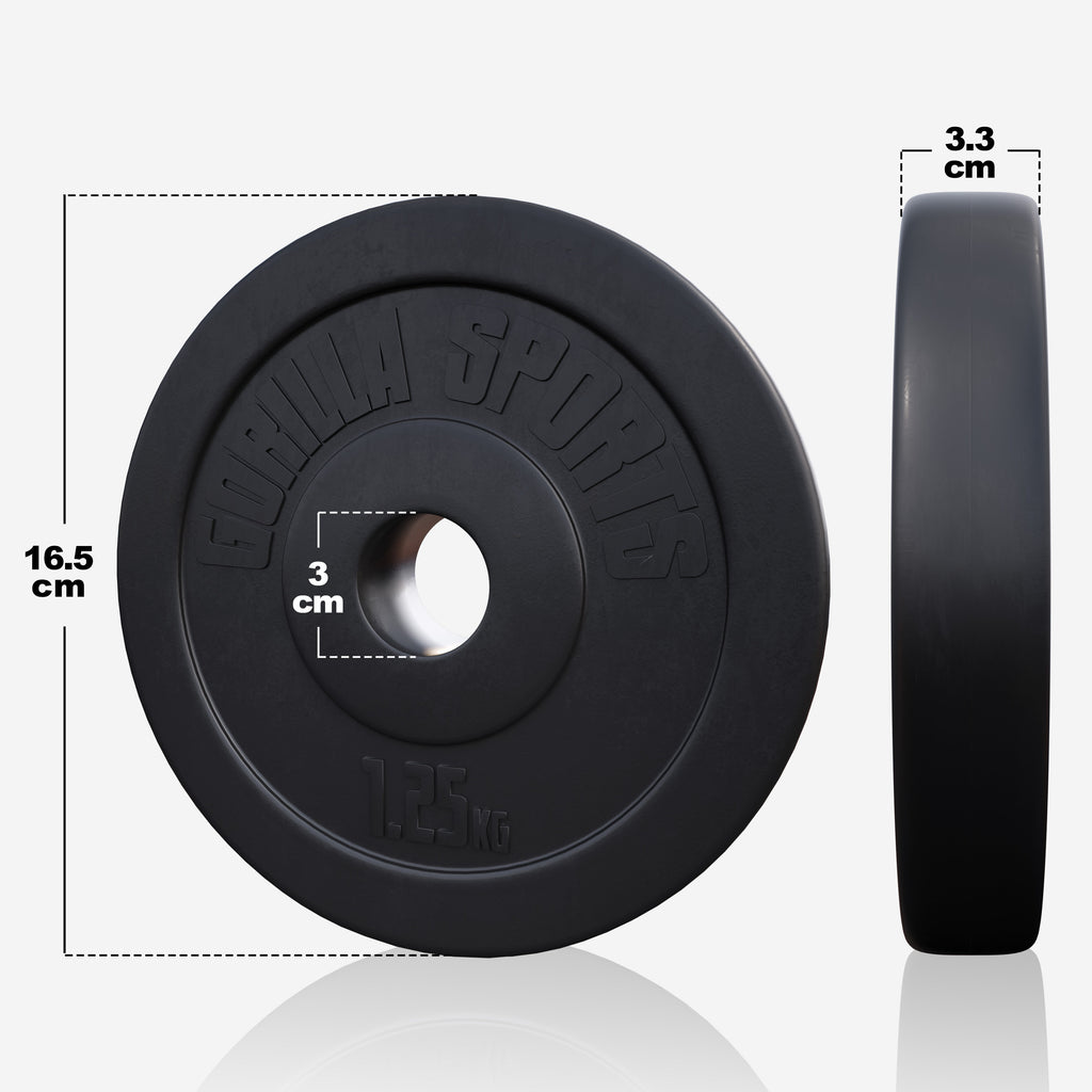 Vinyylinen levytankosarja 100 kg suoralla ja EZ-tangolla