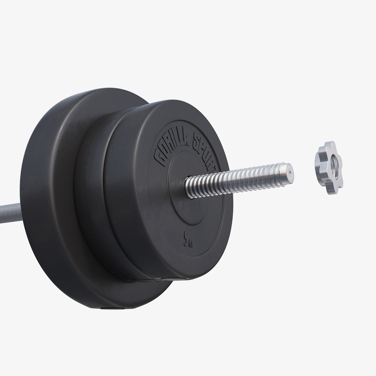 Vinyylinen levytankosarja 100 kg suoralla ja EZ-tangolla