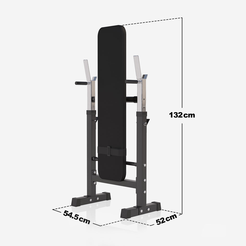 Säädettävä painonnostopenkki ja 40 kg levytankosarja