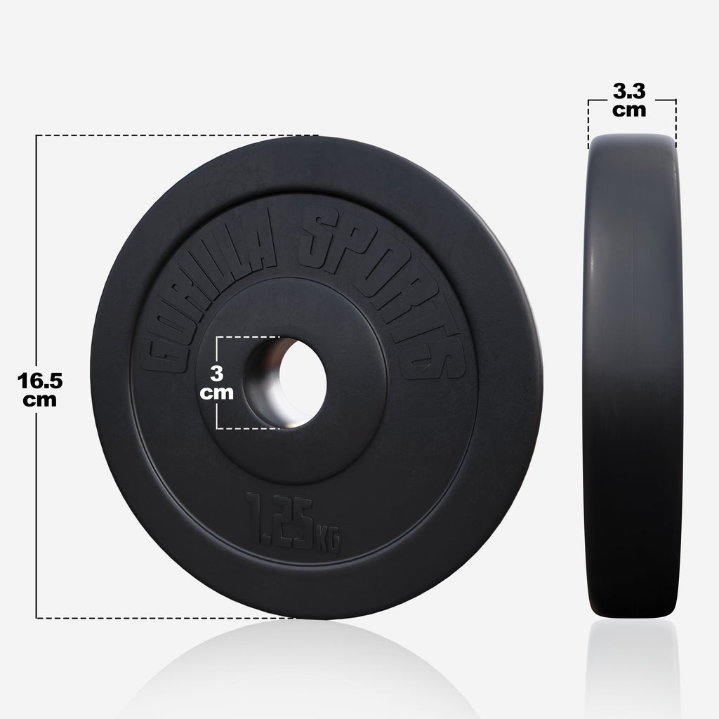 Vinyylipäällysteinen levypaino 1,25 kg 30 mm