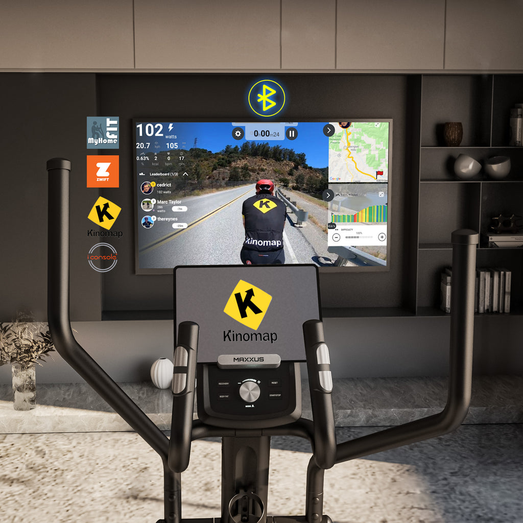 MAXXUS CX 4.3f, kokoontaitettava crosstrainer 51 cm askelpituus ja Bluetooth