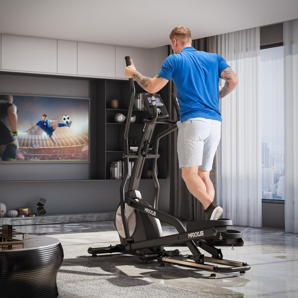 MAXXUS CX 4.3f, kokoontaitettava crosstrainer 51 cm askelpituus ja Bluetooth