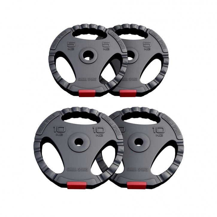 Tri Grip vinyylilevypainot 30 kg 30 mm