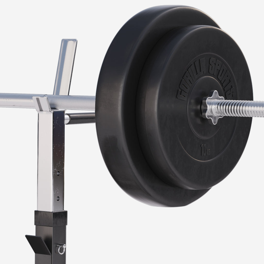 Säädettävä painonnostopenkki ja levytankosarja 100 kg
