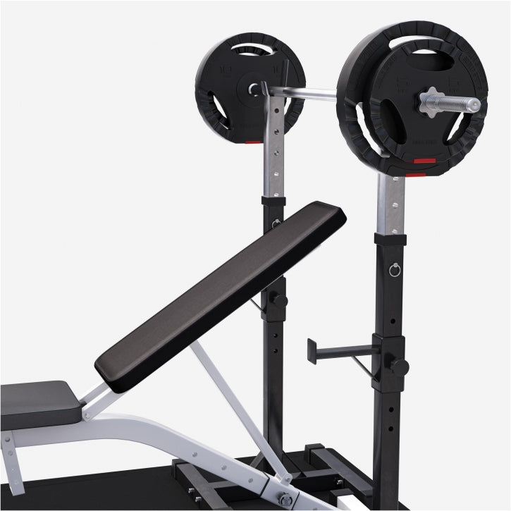 Säädettävä painonnostopenkki + 100 kg levytankosarja