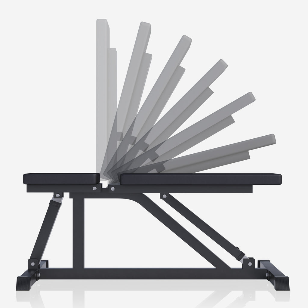 Säädettävä vinopenkki max 200 kg, Black Edition