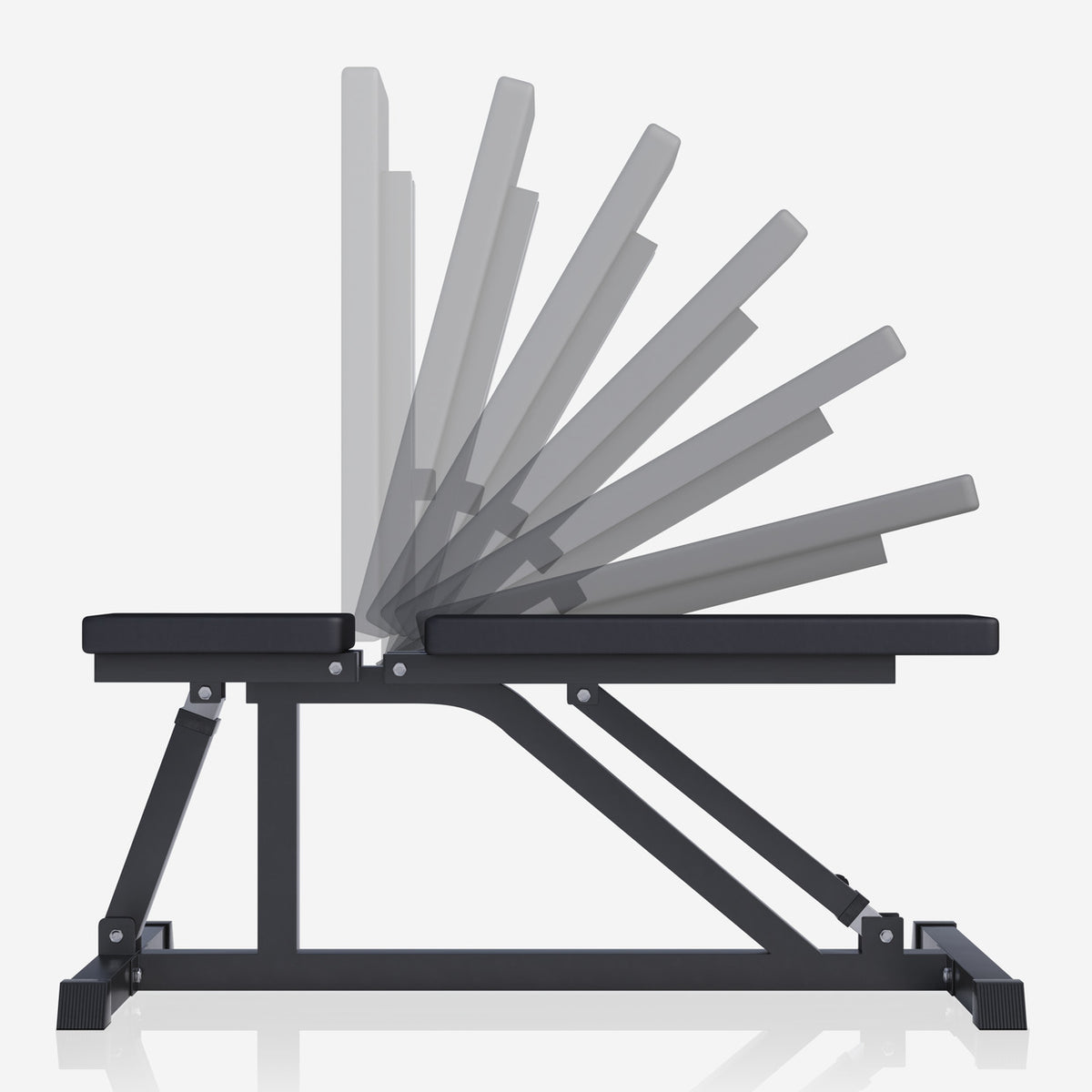 Säädettävä vinopenkki max 200 kg, Black Edition