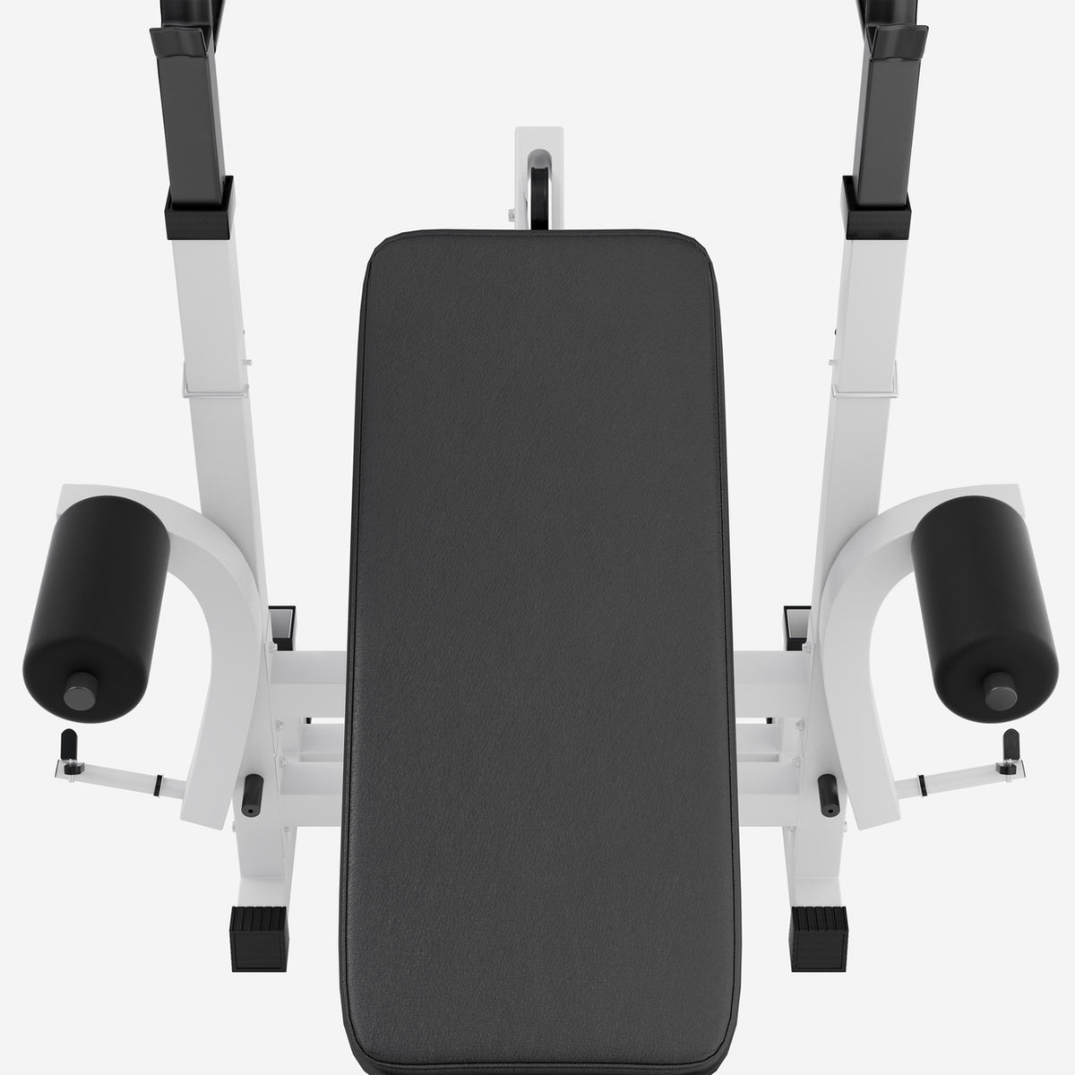 Säädettävä monitoimipenkki max 280 kg, valkoinen