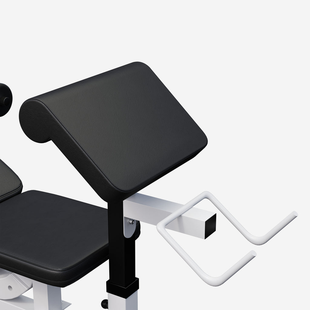 Säädettävä painonnostopenkki + levytankosarja 108 kg