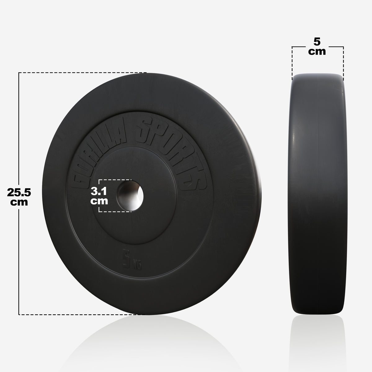 Vinyyli Tri Grip käsipainosetti 30 kg, 30mm