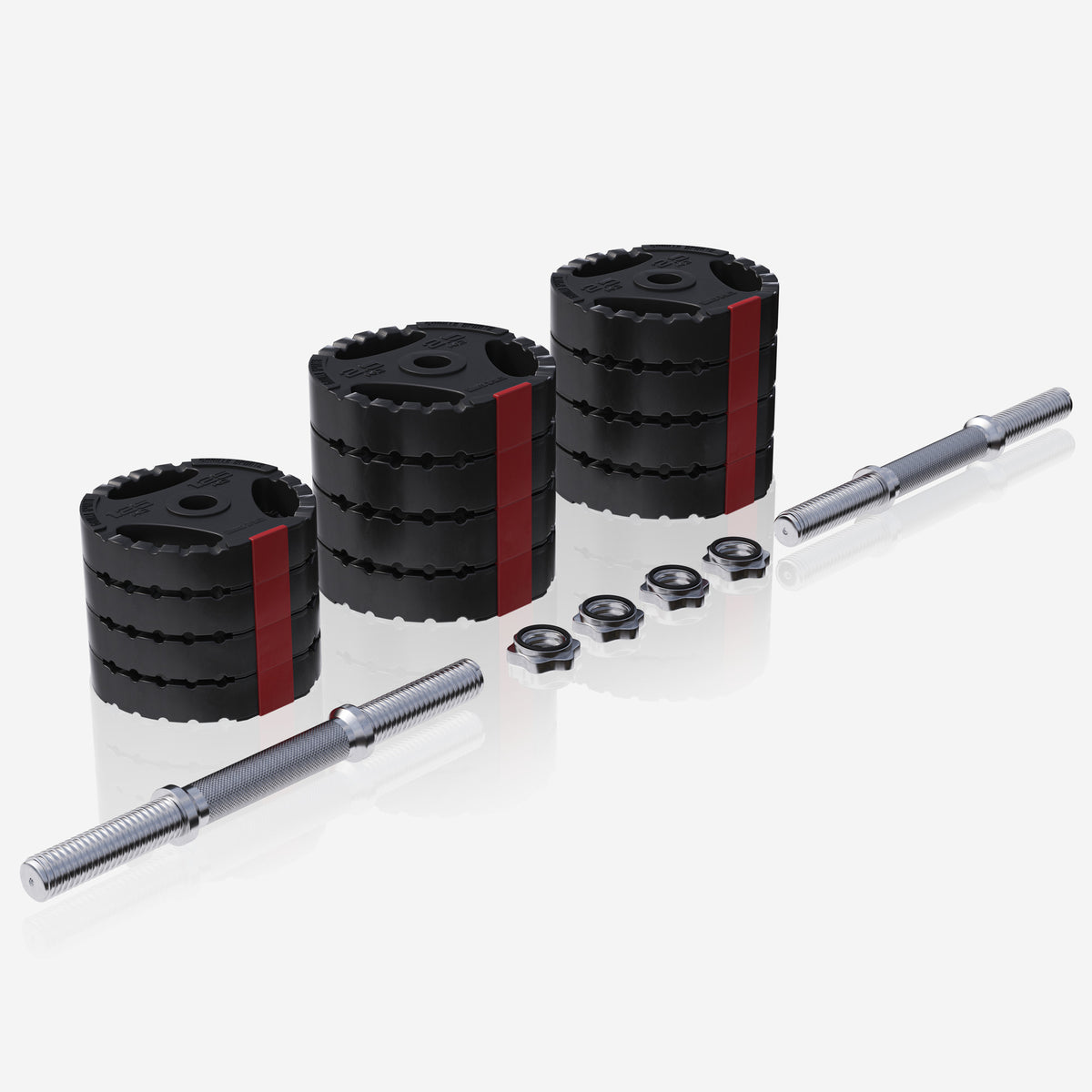 Vinyyli Tri Grip käsipainosetti 30 kg, 30mm