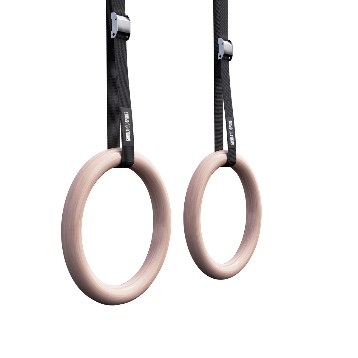 Puiset voimistelurenkaat 23 cm hihnoilla