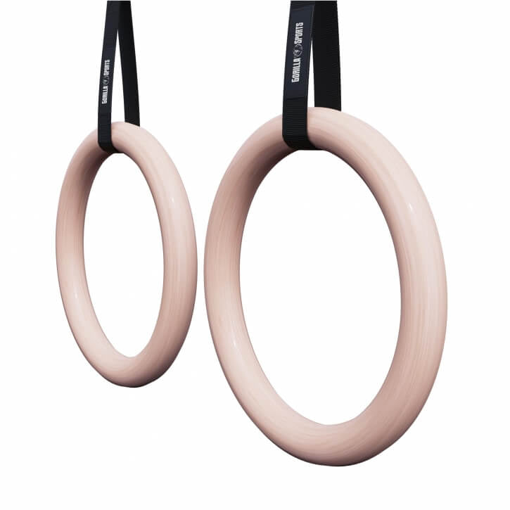 Puiset voimistelurenkaat 23 cm hihnoilla
