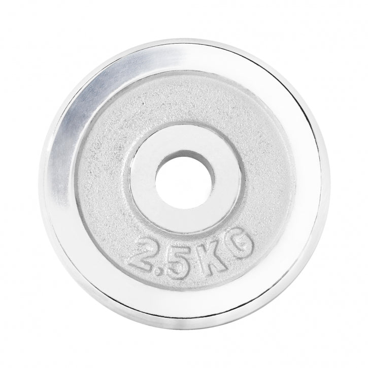 Kromipäällysteinen levypaino 2,5 kg, 30 mm