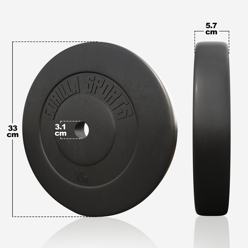 Vinyylipäällysteinen levypaino 10 kg 30 mm