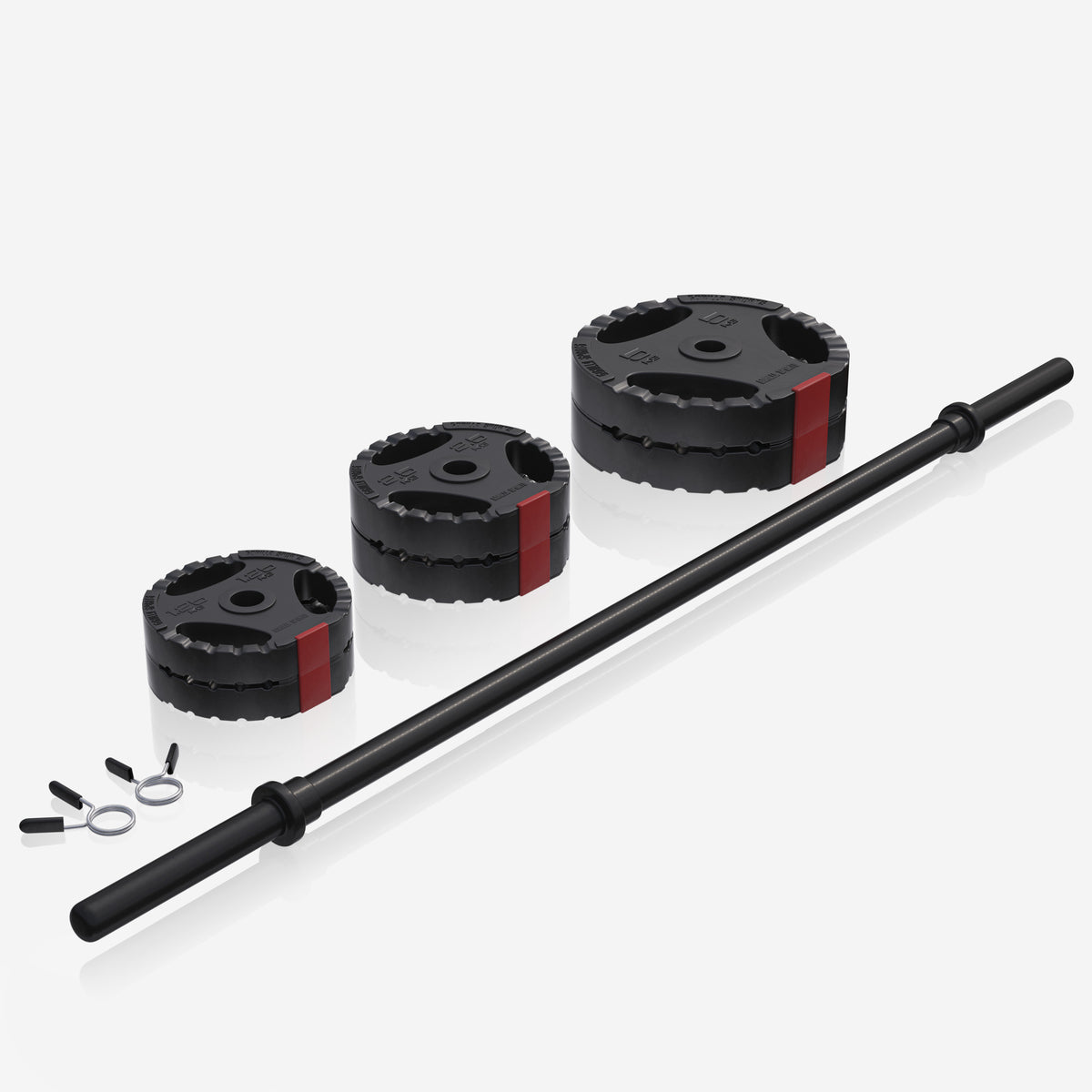Body Pump setti 19,5 kg Tri Grip levypainoilla