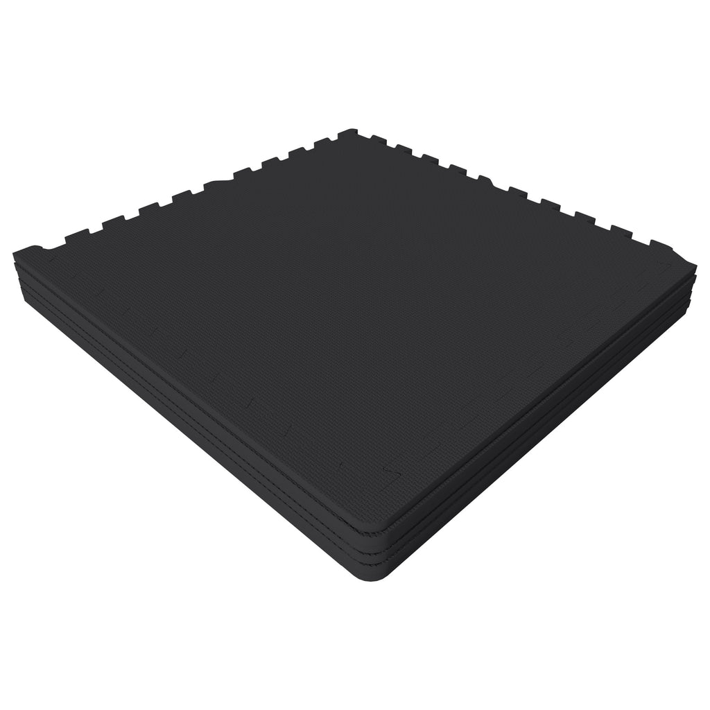Suojamatto 6 palaa 60 x 60 x 1,2 cm, musta