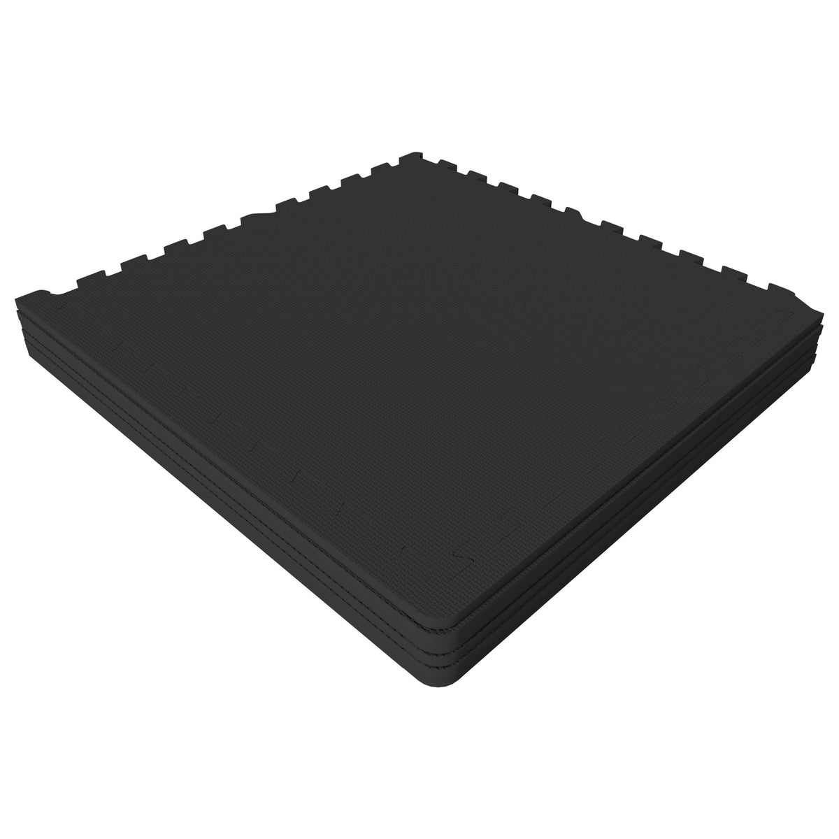 Suojamatto 6 palaa 60 x 60 x 1,2 cm, musta