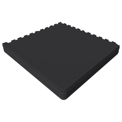Suojamatto 6 palaa 60 x 60 x 1,2 cm, musta