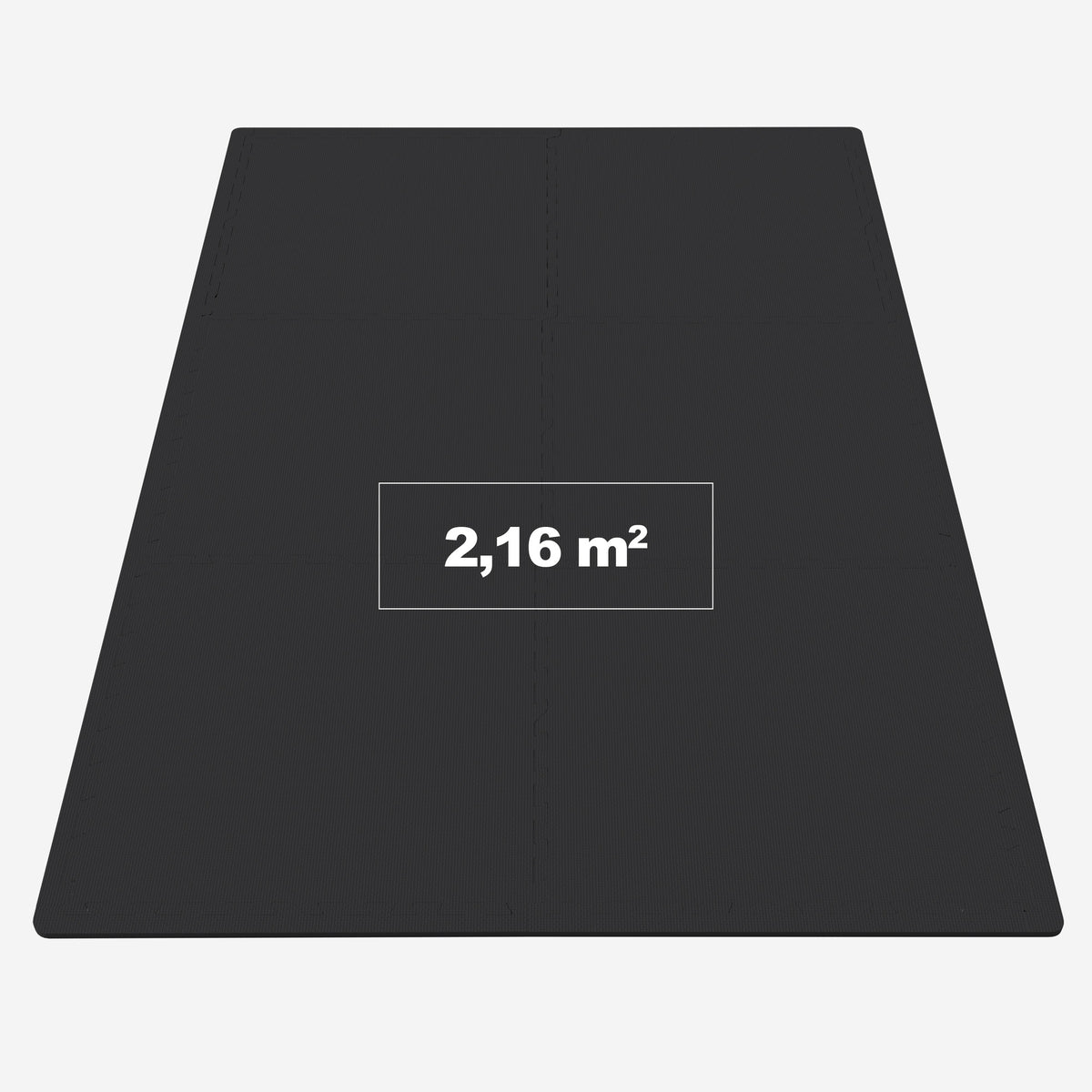 Suojamatto 6 palaa 60 x 60 x 1,2 cm, musta