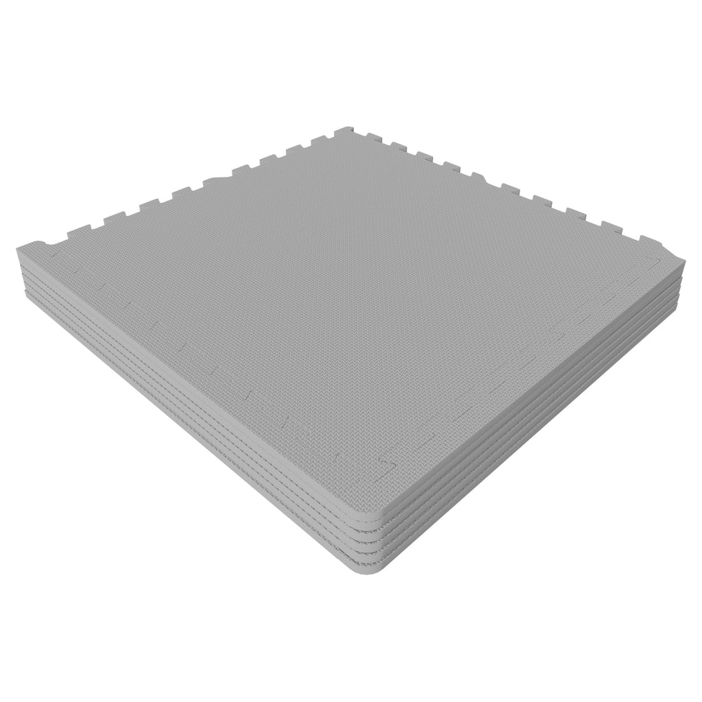 Suojamatto 6 palaa 60 x 60 x 1,2 cm, harmaa
