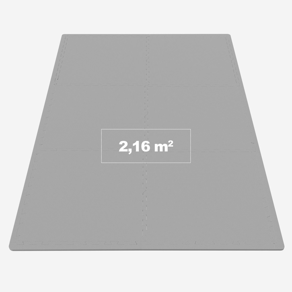 Suojamatto 6 palaa 60 x 60 x 1,2 cm, harmaa