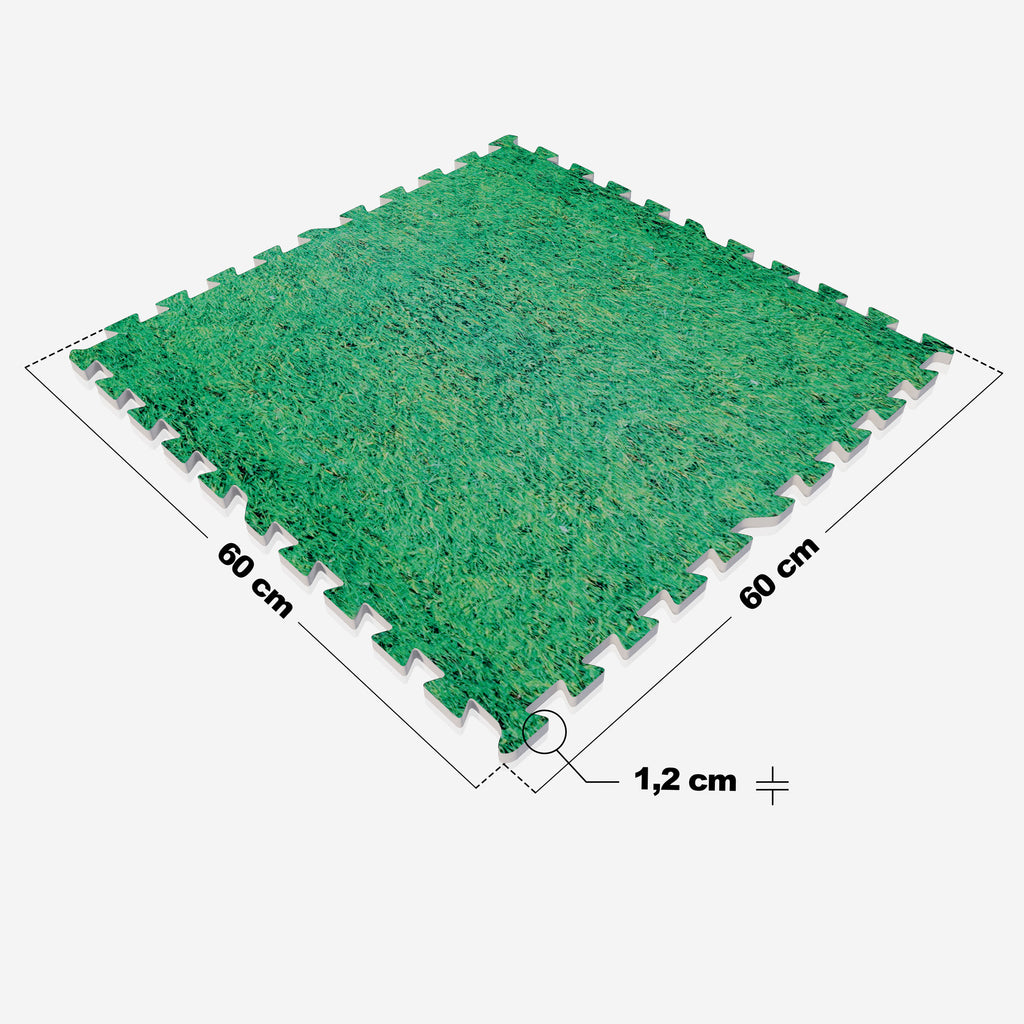 Treenimatto 8 palaa 60 x 60 x 1,2 cm ruohokuosi