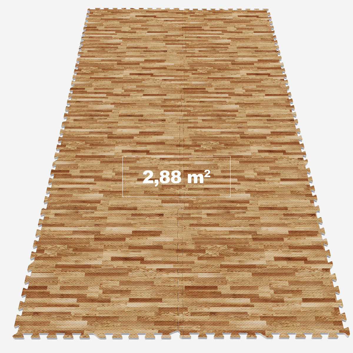 Treenimatto 8 palaa 60 x 60 x 1,2 cm puukuosi