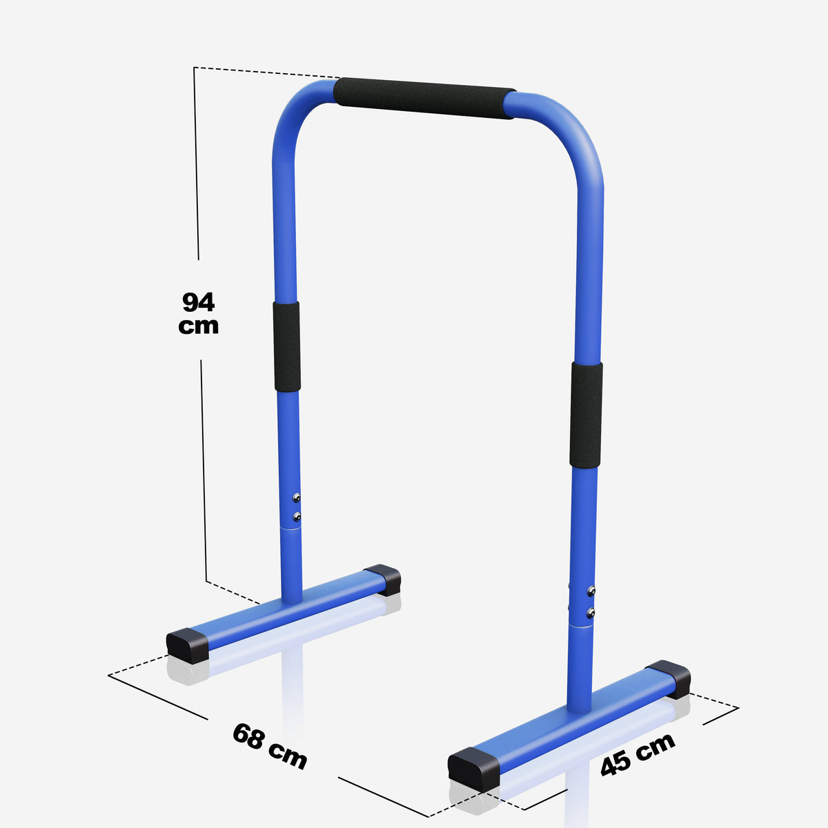 Dippitelineet / nojapuut kotiin 94 cm kehonpainotreeniin
