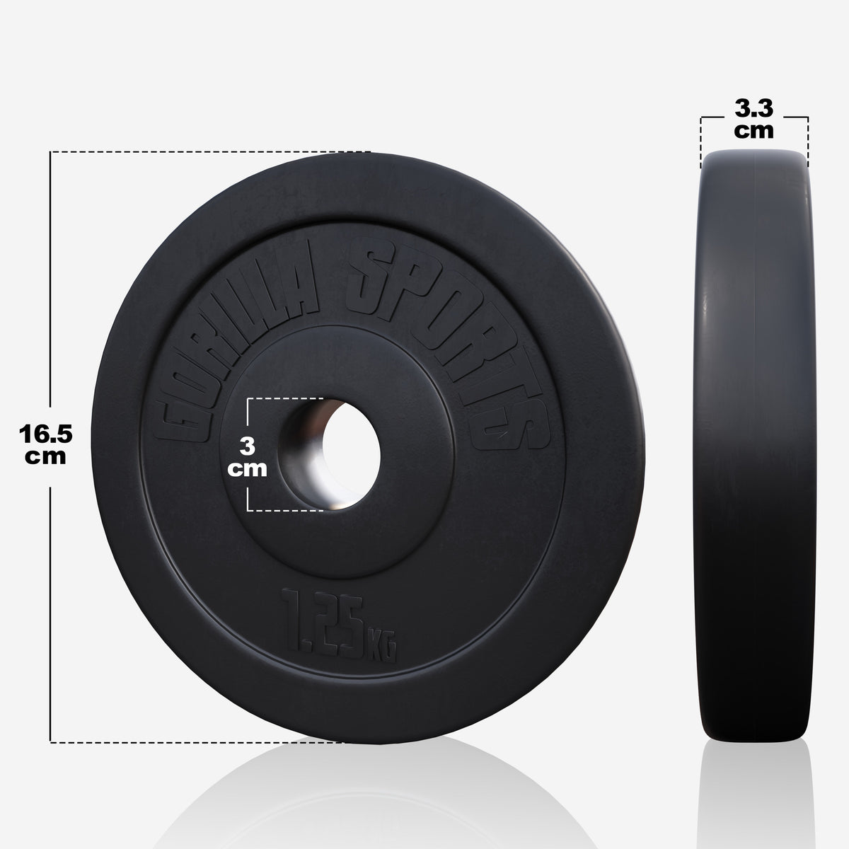 Vinyylinen levytankosarja 60 kg tankoineen