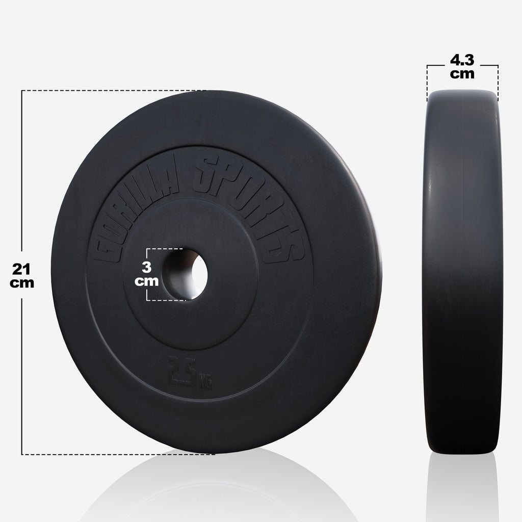 Vinyylinen levytankosarja 60 kg tankoineen
