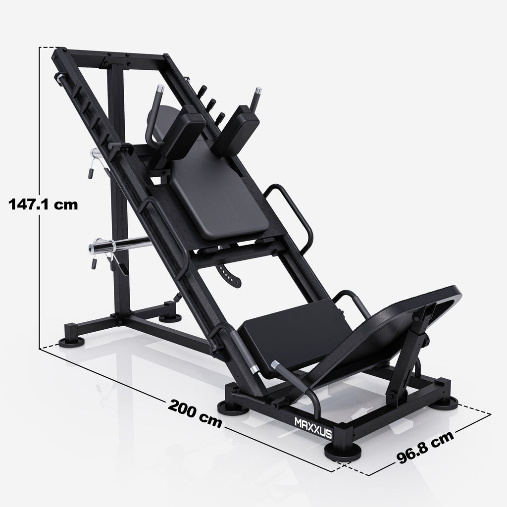 Jalkaprässi / hack-kyykkylaite 400 kg