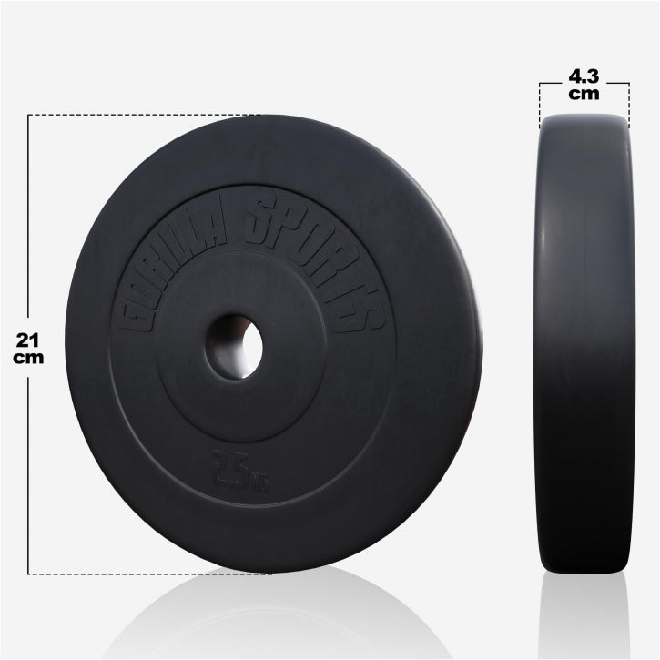 Vinyylinen levytankosarja 130 kg tangolla ja käsipainoilla
