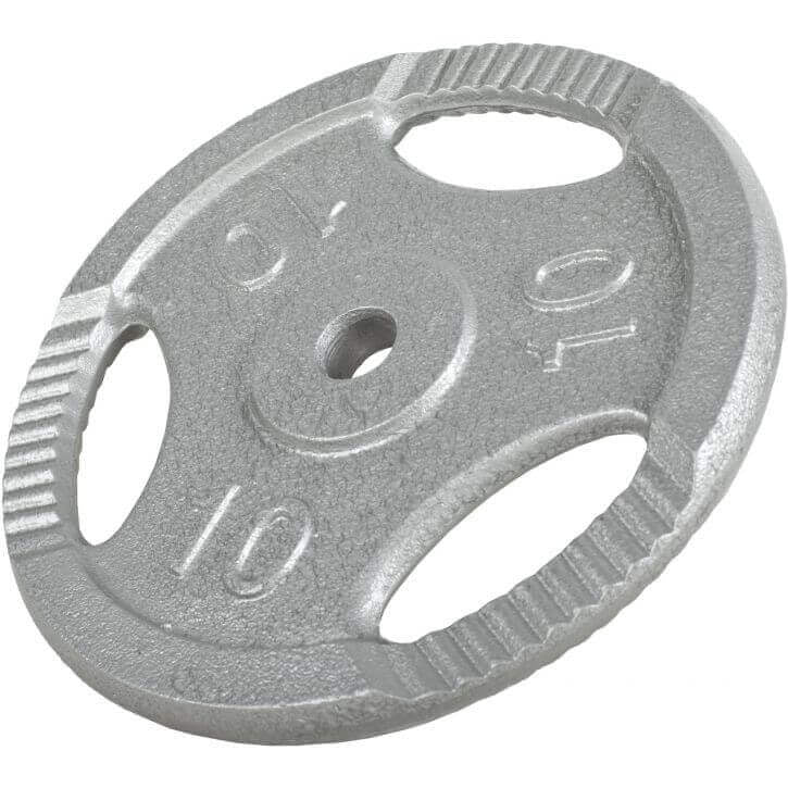 Valurautainen levypaino otekahvoilla 10 kg 30 mm