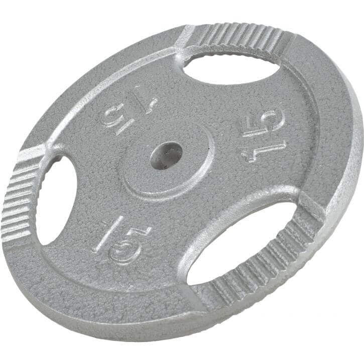 Valurautainen levypaino otekahvoilla 15 kg 30 mm