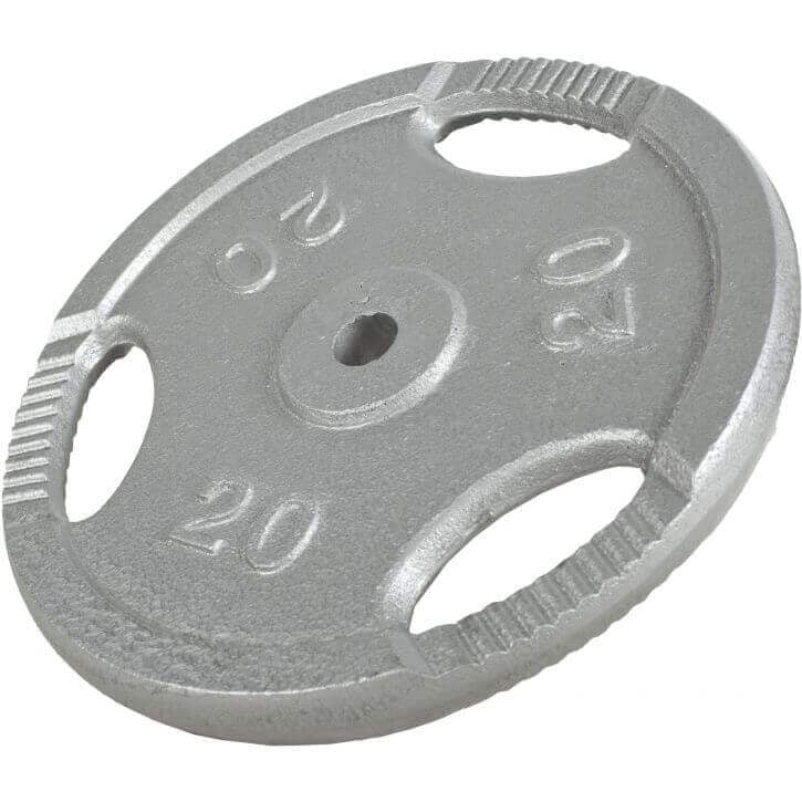 Valurautainen levypaino otekahvoilla 20 kg 30 mm
