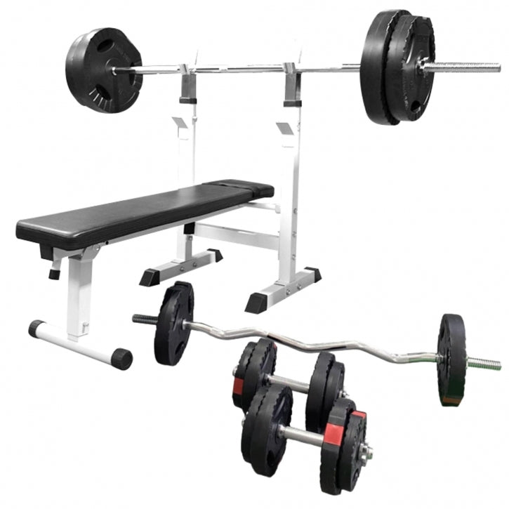 Säädettävä painonnostopenkki 100 kg Tri Grip sarjalla