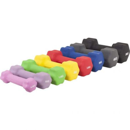 Aerobic-hexagonkäsipainot neopreenipinnoitteella