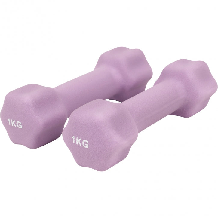 Aerobic-hexagonkäsipainot neopreenipinnoitteella