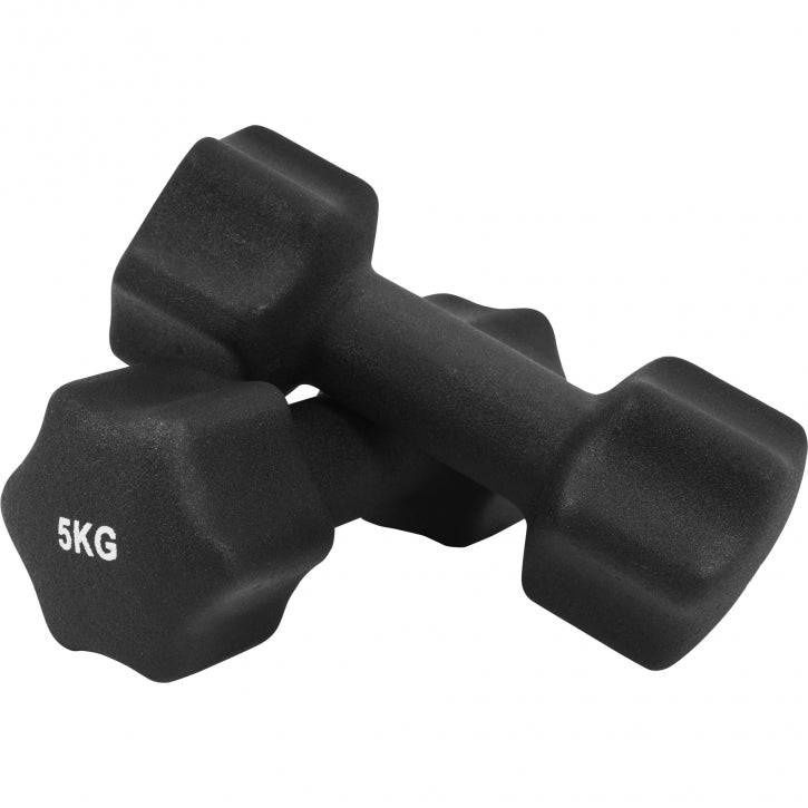 Aerobic-hexagonkäsipainot neopreenipinnoitteella
